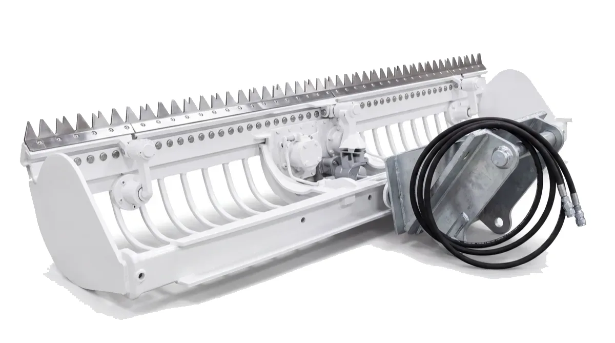 Hydraulischer Doppelmesser-Mähbalken als Anbaugerät, Land.Bau.Werk