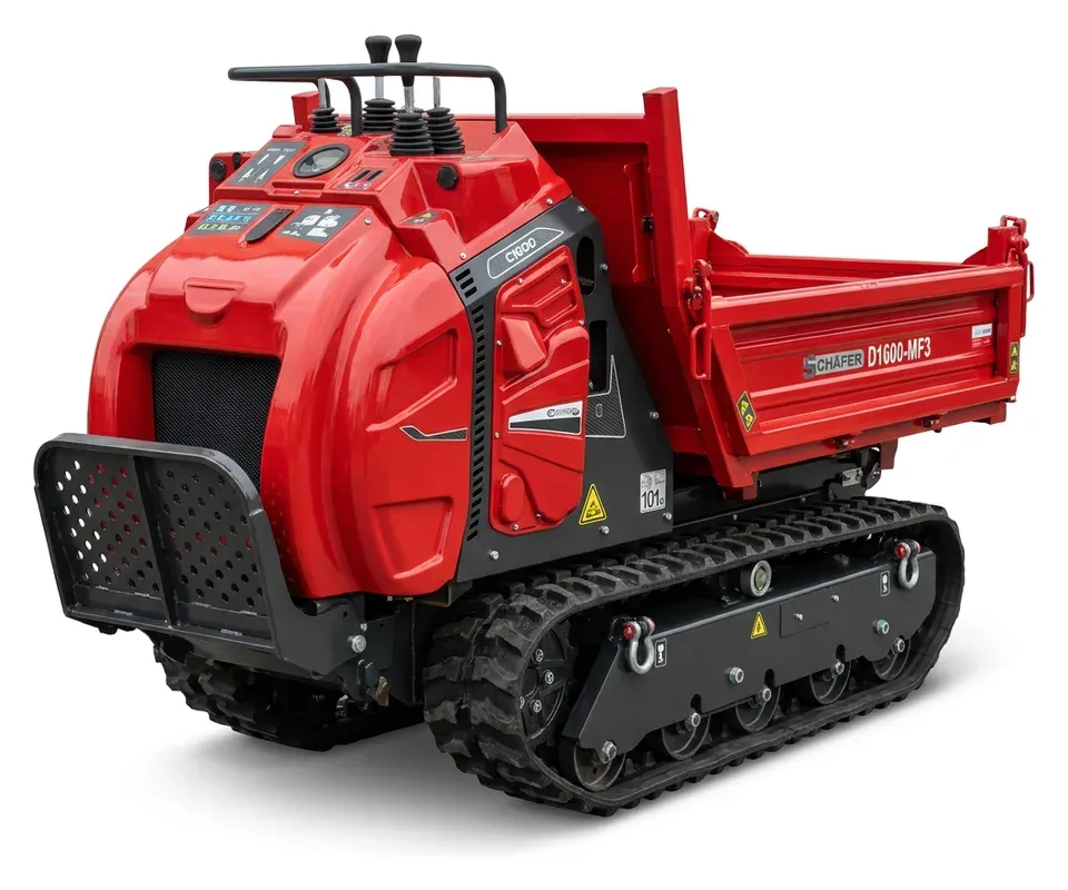 Schäfer D1600-MF3 Kettendumper mit Dreiseitenkipper-Mulde, Land.Bau.Werk