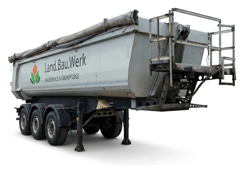 Schmitz Cargobull Stahl-Kippmulde Sattelauflieger, Land.Bau.Werk