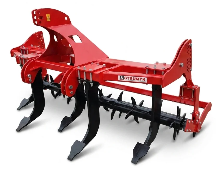 STRUMYK Tiefenlockerer mit Nachläuferwalze als Traktor-Anbaugerät, Land.Bau.Werk